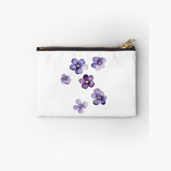 Item preview,  Violet Flowers Watercolor Wall Art Set – Botanical Home Decor designed and sold by sana designer.