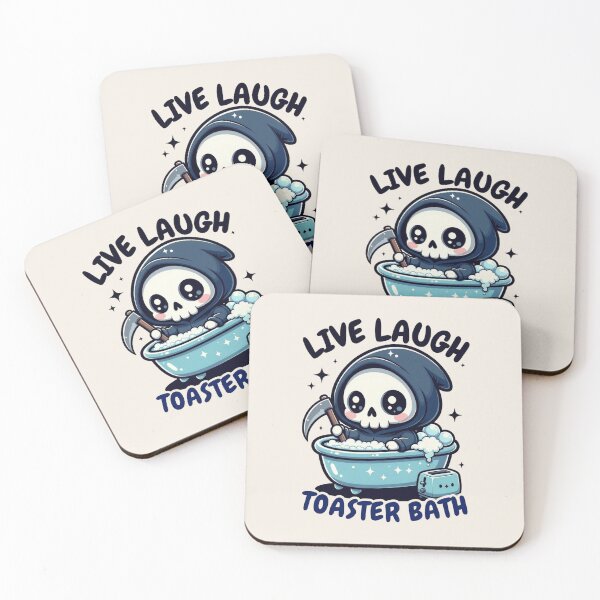 Item preview, of Live, Laugh, Toaster Bath designed and sold by dudelinart.