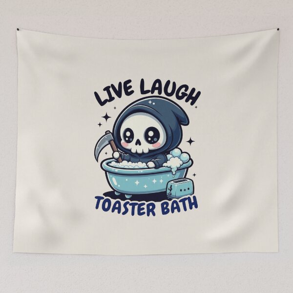 Item preview, of Live, Laugh, Toaster Bath designed and sold by dudelinart.