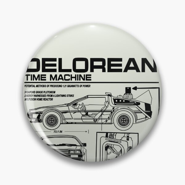Item preview, Vintage Classic Car Delorean Project Black designed and sold by PrintCarClub.