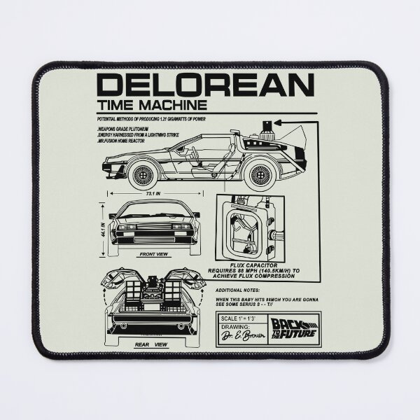 Item preview, Vintage Classic Car Delorean Project Black designed and sold by PrintCarClub.