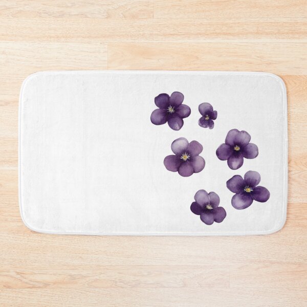 Item preview, Violet Floral Watercolor Wall Art Set – Interior Decor designed and sold by sana designer.