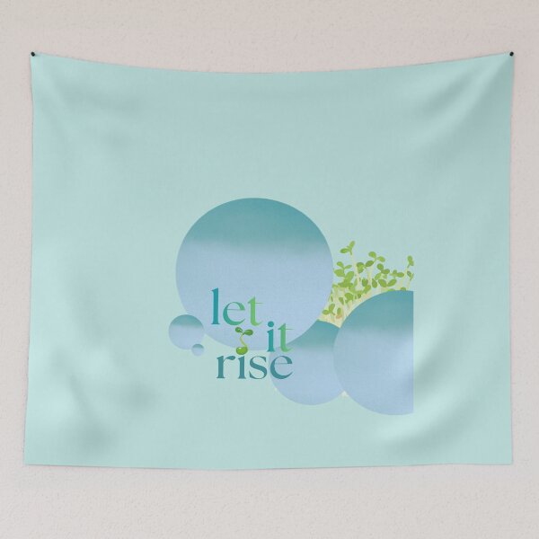 Item preview, Let It Rise – Soft Pastel Growth Aesthetic Illustration designed and sold by furcen.