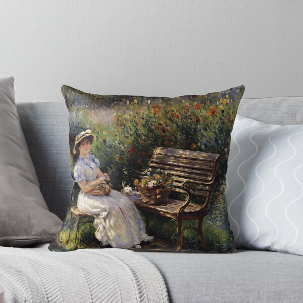Item preview, Alice Hoschedé Amongst Lush Foliage - A Moment of Tranquility designed and sold by artdesignsnow.