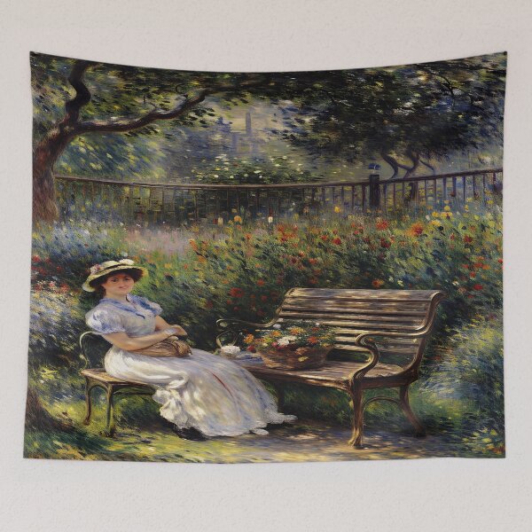 Item preview, Alice Hoschedé Amongst Lush Foliage - A Moment of Tranquility designed and sold by artdesignsnow.