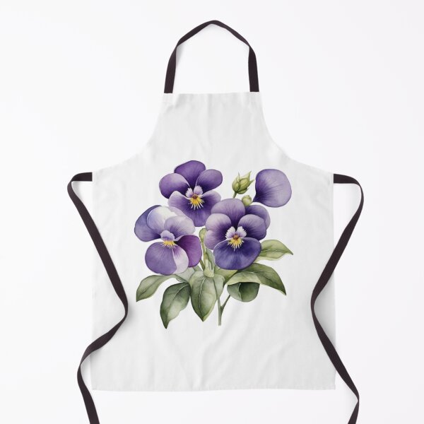 Item preview, Violet Flower Watercolor Wall Art – Botanical Home Decor designed and sold by sana designer.