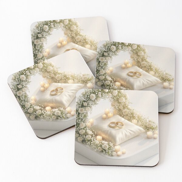 Item preview, Eternal Love: Gold Wedding Rings and White Roses designed and sold by ozgurist13.