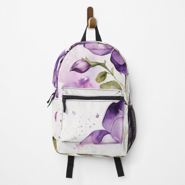 Item preview, Violet Floral Watercolor Wall Art – Interior Decor designed and sold by sana designer.