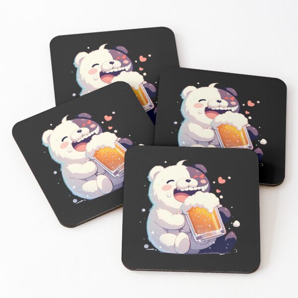 Item preview, Monokuma Danganronpa Chibi Kawaii Bear Mascot Foamy Mug designed and sold by riadjamai.