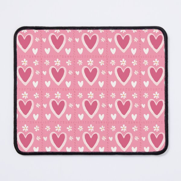 Item preview, Pink Heart Daisy Seamless Patchwork Pattern Cute Valentine Love Wallpaper Background Romantic designed and sold by FRH Design ⭐⭐⭐⭐⭐.