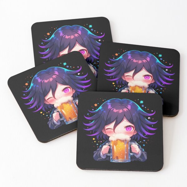 Item preview, Kokichi Ouma Danganronpa Chibi Kawaii Wink Neon Glow Foamy Mug designed and sold by riadjamai.
