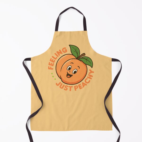 Item preview, Feeling Just Peachy Funny Food Pun designed and sold by HotHibiscus.