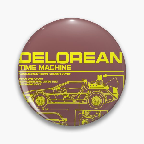 Item preview, Vintage Classic Car Delorean Project Yellow designed and sold by PrintCarClub.