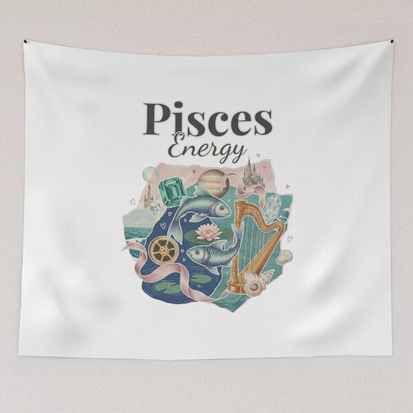 Item preview, Pisces Energy Zodiac Y2K Collage I designed and sold by Lemon Pepper.
