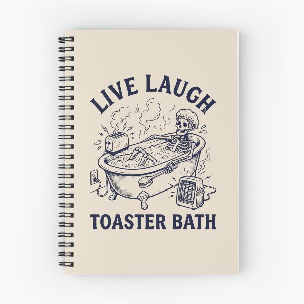 Item preview, Live, Laugh, Toaster Bath Skeleton designed and sold by dudelinart.