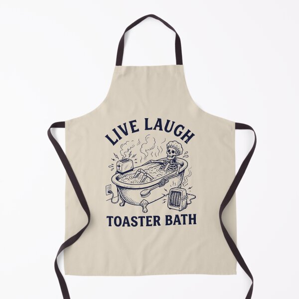 Item preview, Live, Laugh, Toaster Bath Skeleton designed and sold by dudelinart.