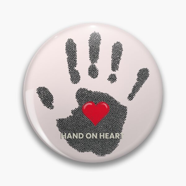 Item preview, Hand on Heart – Honest Love Statement Design designed and sold by mycreastyle.