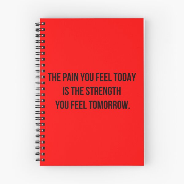 Item preview, The Pain You Feel Today Is the Strength You Feel Tomorrow Red Motivation Quote | Premium HD Sticker for Powerlifting, Motivational, Gym, Sportsman, hustler  designed and sold by MillionaireGenZ ⭐⭐⭐⭐⭐ (5.0).