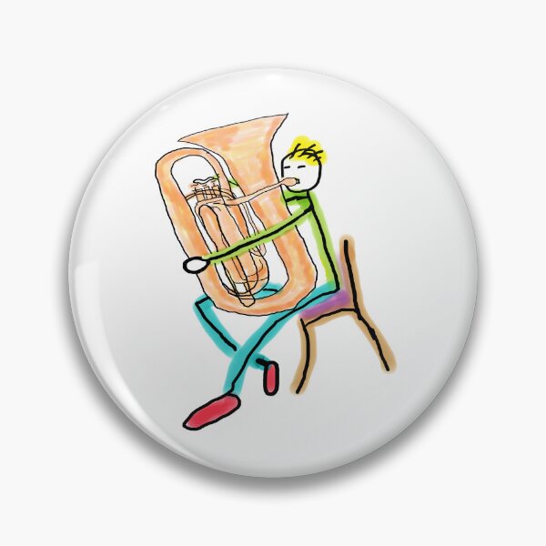 Item preview, Tuba Playing Stickman designed and sold by Mark-Ewbie.