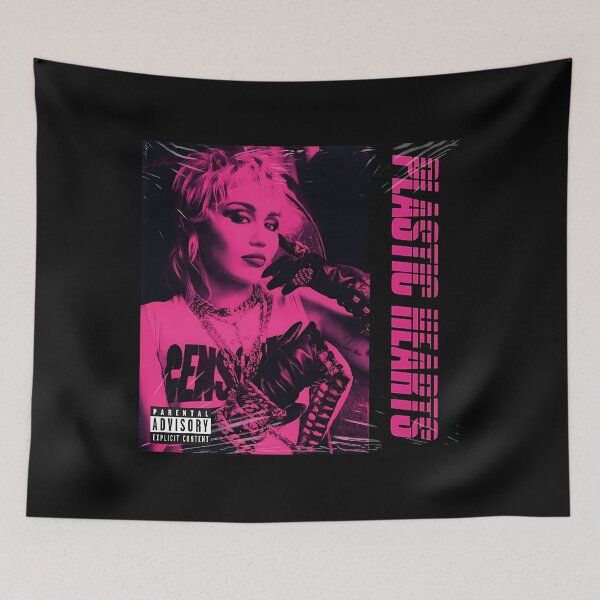 Aperçu de l'œuvre Cœur de plastique Miley Cyrus créée et vendue par wiedesign.