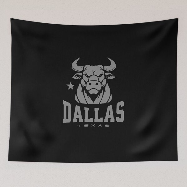 Item preview, Dallas Texas bull animated grey 2 designed and sold by VRedBaller.