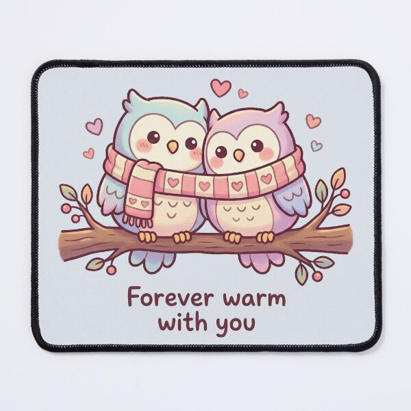 Item preview, Cute Owl Couple in Love – Valentine’s Romantic Design designed and sold by Nice Vibes Prints.