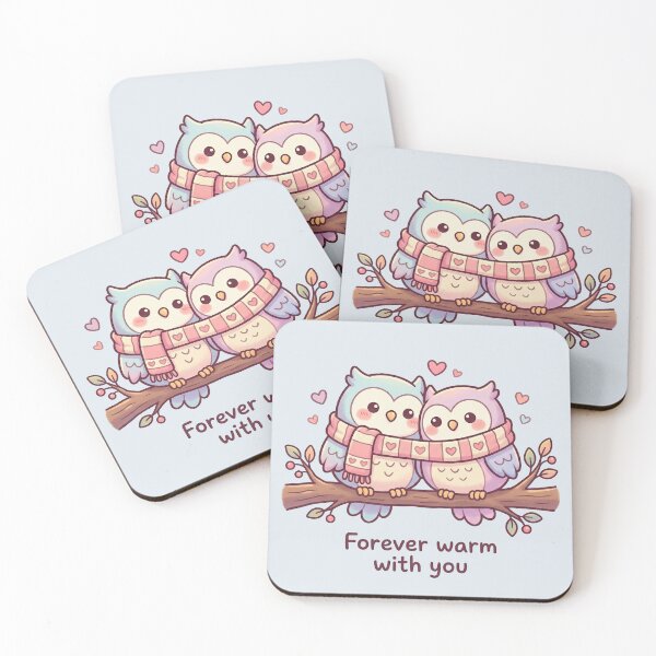 Item preview, Cute Owl Couple in Love – Valentine’s Romantic Design designed and sold by Nice Vibes Prints.