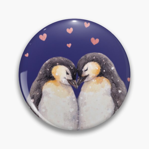 Item preview, Through Every Season – Penguin Couple Love Watercolour Illustration designed and sold by inspired-works.