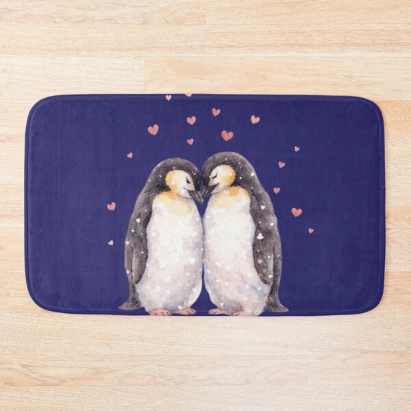 Item preview, Through Every Season – Penguin Couple Love Watercolour Illustration designed and sold by inspired-works.