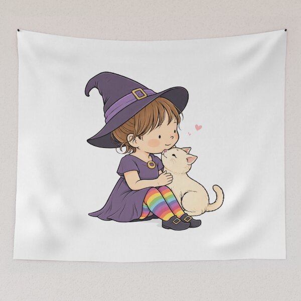 Item preview, Emma and her cat Chispi designed and sold by IgoneStudio.