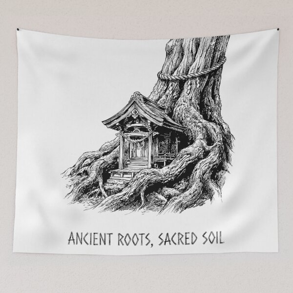 Item preview, Sanctuary of the Sacred Tree - Japanese Shinto Shrine designed and sold by bapupa.