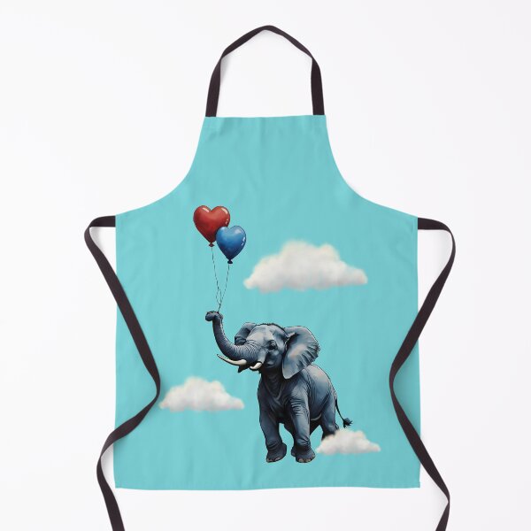 Item preview, Flying Elephant With Balloons designed and sold by SeNsArtGallery.