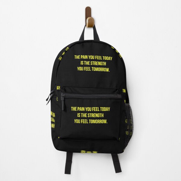 Item preview, The Pain You Feel Today Is the Strength You Feel Tomorrow Yellow Quote | Motivational and inspirational Premium HD Sticker for weightlifter, powerlifter, gym, hustlers designed and sold by MillionaireGenZ ⭐⭐⭐⭐⭐ (5.0).