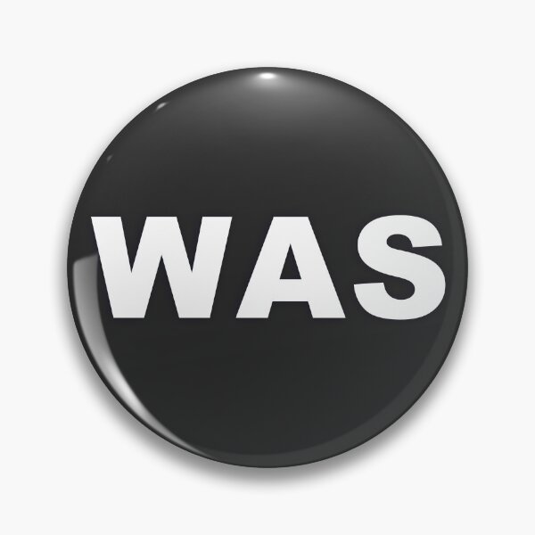 Item preview, WAS — White Minimal Bold Type Statement designed and sold by WORDPAUSE.