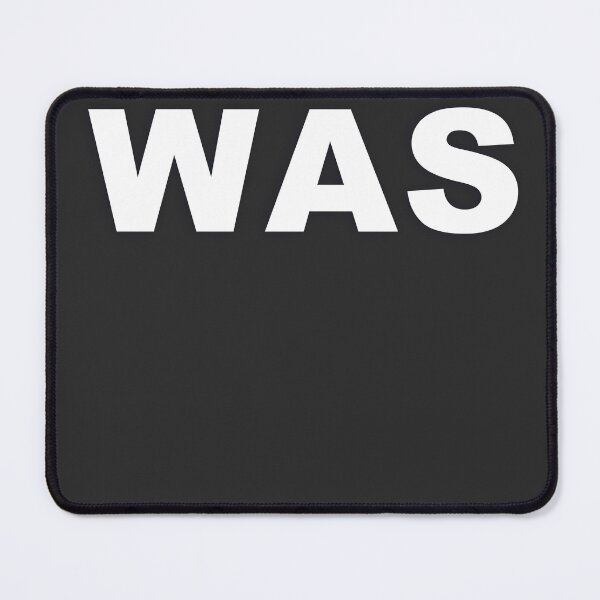 Item preview, WAS — White Minimal Bold Type Statement designed and sold by WORDPAUSE.