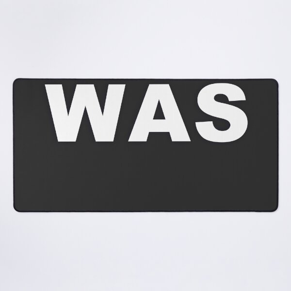 Item preview, WAS — White Minimal Bold Type Statement designed and sold by WORDPAUSE.
