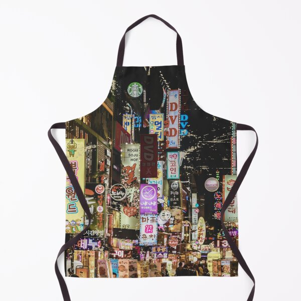 Artikelvorschau, Vintage Seoul bei Nacht mit Neonlichtern entworfen und verkauft von mycreastyle.