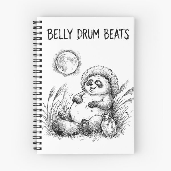 Item preview, Belly Drum Beats - Japanese Tanuki Racoon Yokai designed and sold by bapupa.