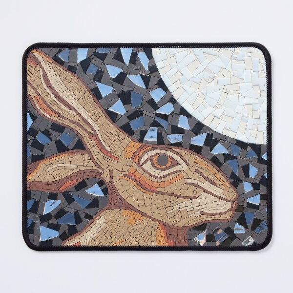 Item preview, Hare and Moon Mosaic Art by Sue Kershaw designed and sold by Sue Kershaw.