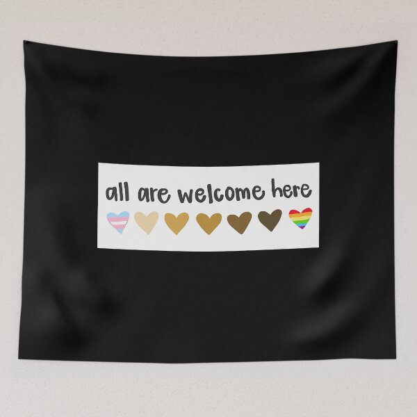 Item preview, All Are Welcome Here Quote designed and sold by pqhzkiogtm78.