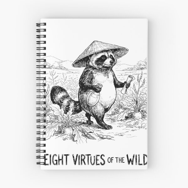 Item preview, Master of Eight Virtues - Japanese Tanuki Racoon Yokai designed and sold by bapupa.