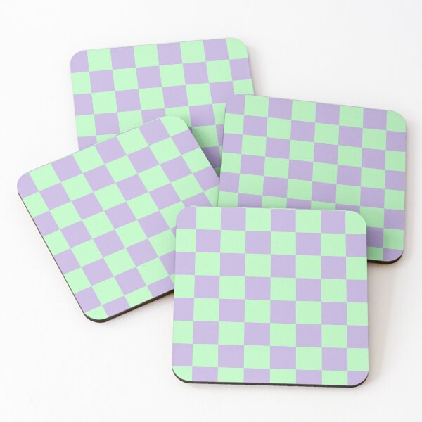 Item preview, Lavender and Mint Green Checkerboard Pattern designed and sold by Zaya_art.