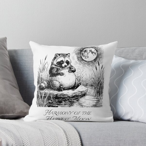 Item preview, Moonlight Belly Drummer - Japanese Tanuki Racoon Yokai designed and sold by bapupa.