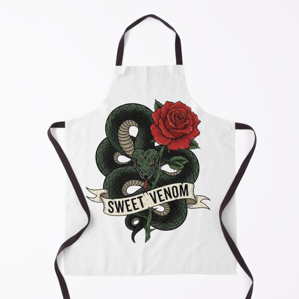 Item preview, Snake Rose Tattoo Art – Sweet Venom, Toxic Love Danger Beauty Traditional Flash Design designed and sold by Luminari Creations.