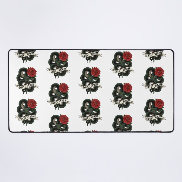 Item preview, Snake Rose Tattoo Art – Sweet Venom, Toxic Love Danger Beauty Traditional Flash Design designed and sold by Luminari Creations.