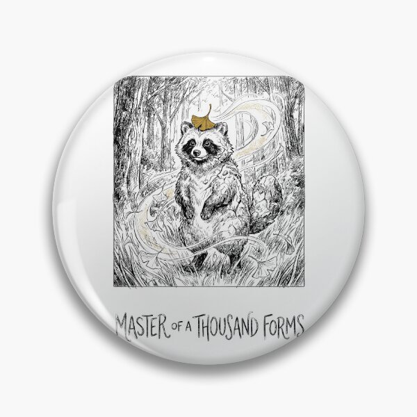Item preview, Shapeshifter Leaf Magic - Japanese Tanuki Racoon Yokai designed and sold by bapupa.