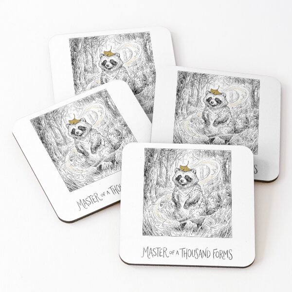 Item preview, Shapeshifter Leaf Magic - Japanese Tanuki Racoon Yokai designed and sold by bapupa.
