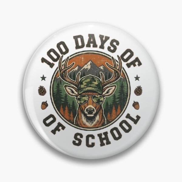 Item preview, 100 Days of School Deer Hunter – Camo 100th Day Buck Design designed and sold by StillDow.