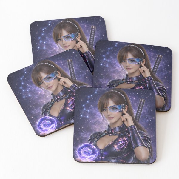 Item preview, Cyber Samurai Woman – Dragon Crystal Scouter (Purple) designed and sold by Dragon-Samurai.