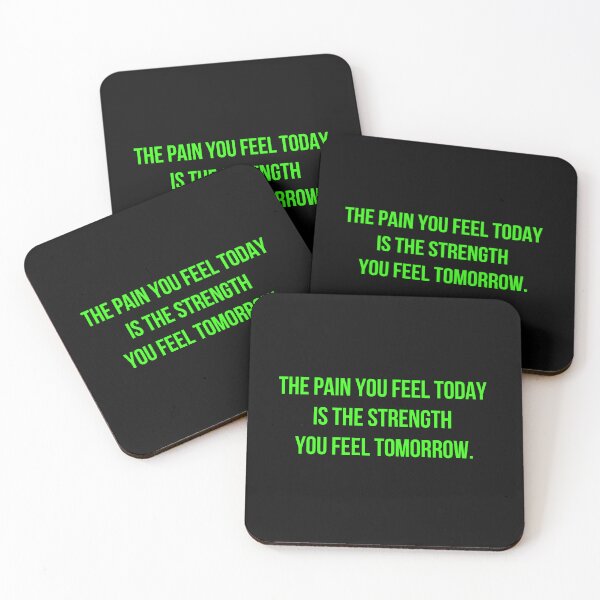 Item preview, The Pain You Feel Today Is the Strength You Feel Tomorrow Green Quote | Motivational and Inspirational Premium HD Sticker for Weightlifter, powerlifter, gym, hustler, businessman, entrepreneur designed and sold by MillionaireGenZ ⭐⭐⭐⭐⭐ (5.0).